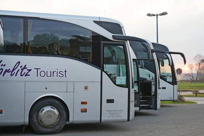 Busflotte 3 Wt Die Busflotte von Wörlitz Tourist mit 5-Sterne-Bus.