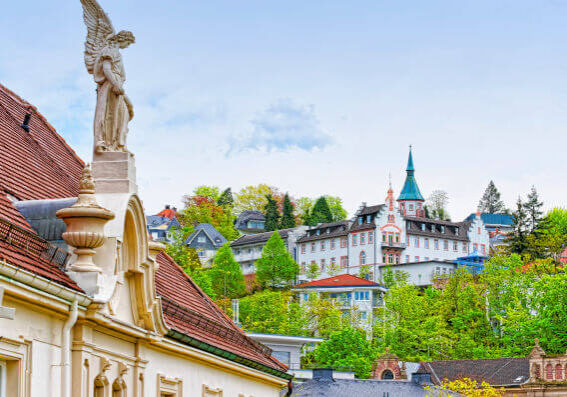 Blick aud die Stadt Baden-Baden.