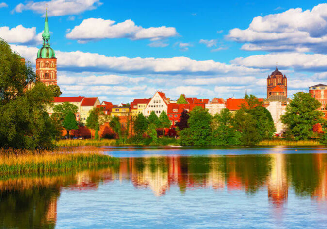 Busreisen nach Mecklenburg-Vorpommern, Blick auf Stralsund