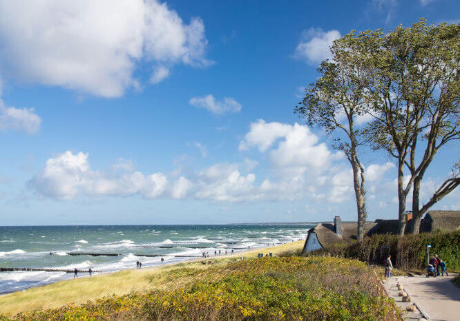 Darss Ostsee Ahrenshoop, Haus in Dünen, Grenzhaus, Darss, Ostsee.
