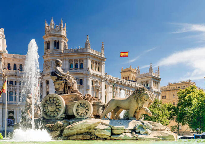 Brunnen von Cibeles in Madrid, Spanien