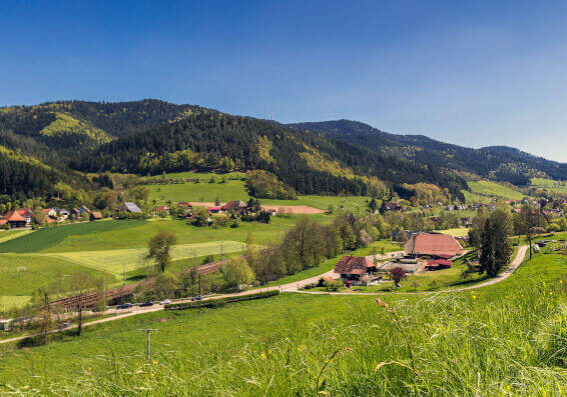 Panoramalandschaft im Gutachtal, Schwarzwald.