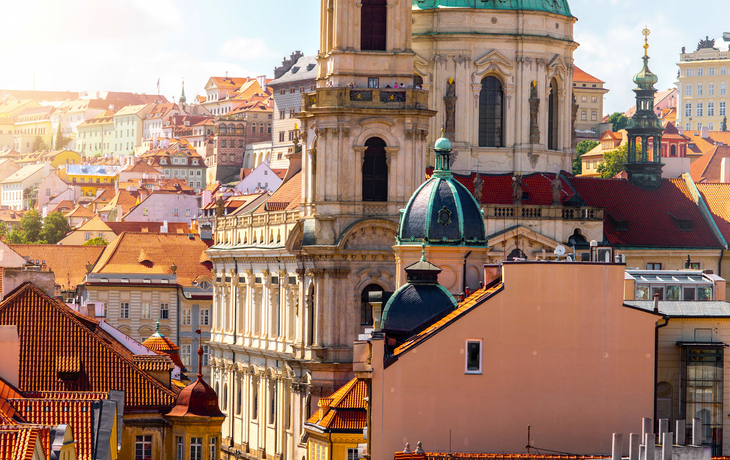Prague cityscape view