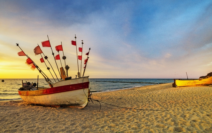Sonnenuntergang an der Rostocker Ostseeküste