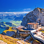 Panorama vom Pilatus über den Vierwaldstättersee