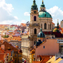 Prague cityscape view