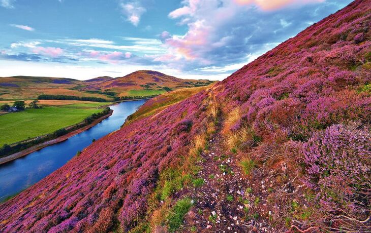 Beautiful landscape of scottish nature
