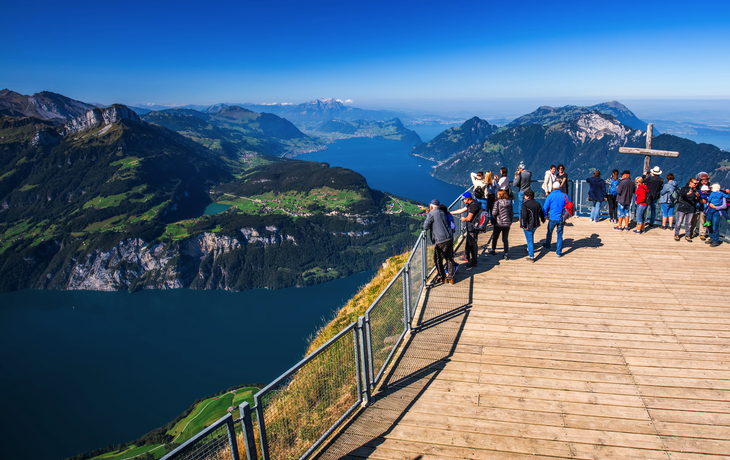 Blick auf Rigi und Pilatus