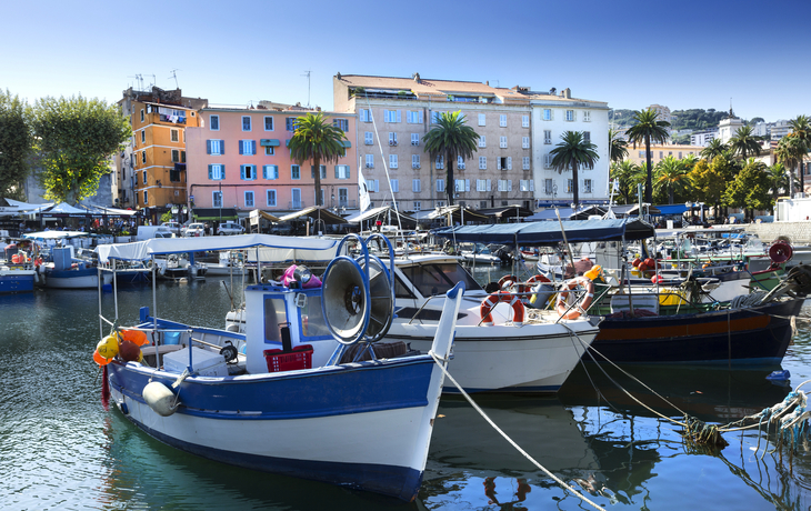 Port Tino Rossi in Ajaccio, Frankreich