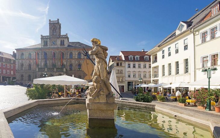 Weimar Markt Neptunbrunnen