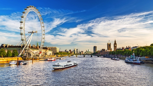 Westminster Parliament und die Themse in London, Vereinigtes Königreich