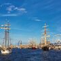 Segelschiffe auf der Hanse Sail 2012 in Rostock.